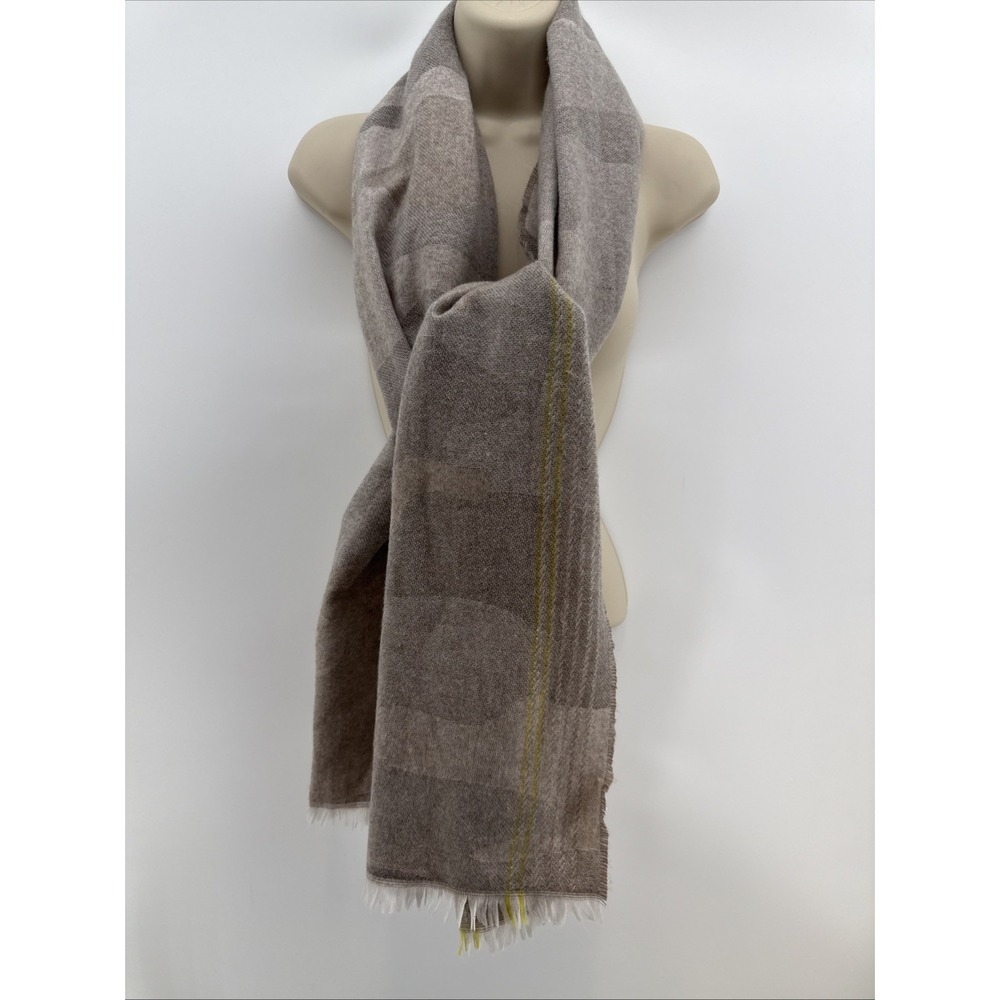 Gap Cozy Scarf Ivory Camo Super Soft Fringe 79"x24" (200x60cm)